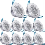 Pocketman Pack Of 10 110v 3w Led Ceiling Light Downlightwarm White Spotlight. Fixed Price $73.20.