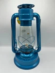 Dietz #80 Blizzard Blue Oil Lantern Dent In Base, Hood Sits Crooked. Fixed Price $34.70.