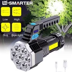 High Power Led Flashlights 7led Camping Torch With Cob Side Light Lightweight. Fixed Price $11.93.