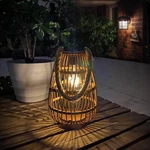Pearlstar Outdoor Solar Lanterns Light Rattan Natural Lantern With Handle For.... Fixed Price $52.14.