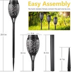 Toodour Solar Torch Flame Lights 6 Pack Christmas Outdoor - Black. Fixed Price $26.88.