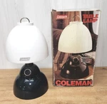 Vtg Coleman Green Table Lamp In Box Model 5370-1900 Plastic Shade Batteries Euc. Fixed Price $18.97.
