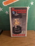 *new* Vintage 1989 Coleman Powerhouse Model 290a700 Gas Lantern Camping Usa. Fixed Price $115.00.