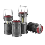 Lichamp 4 Pack Led Camping Lanterns, Battery Powered Lantern Large, Gray. Fixed Price $38.99.