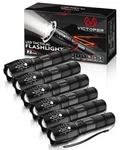 Victoper Led Flashlight 6 Pack, Bright 2000 Lumens Tactical Flashlights High .... Fixed Price $40.72.