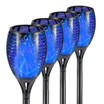 Halloween Outdoor Solar Torch Lights - 99 Led Flickering Flame 4 Pack. Fixed Price $74.99.
