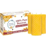 Alternative Imagination Diamond Beeswax Pillar Candles 3 Pack Of 2x4 Inc. Fixed Price $27.69.