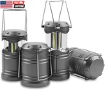 Led Camping Lantern, 4 Pack Battery Powered Flashlight For Power Outages, Portab. Fixed Price $47.04.