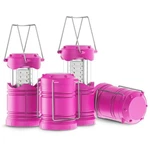 Lichamp 4 Pack Led Camping Lanterns, Battery Powered Lights Pink. Fixed Price $45.62.