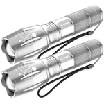 Victoper Led Flashlight 2 Pack Silver Bright High Lumens Tactical Flashlights. Fixed Price $34.99.