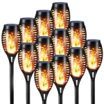 Toodour Solar Torch Flame Lights, 12 Pack Lights Outdoor With Flickerin.... Fixed Price $47.68.