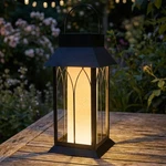 Solar Lantern Outdoor Waterproof ,black Heavy Duty Metal Powered Hangin.... Fixed Price $50.73.