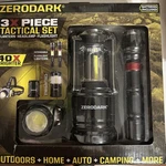 Zerodark 3x Piece Tactical Set 40x Brighter (s-zts3n-rv)(batteries Included) New. Fixed Price $50.00.