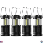 Lichamp 4-pack Led Camping Lanterns - Battery-powered, Portable, Collapsible. Fixed Price $52.23.