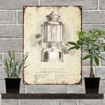 Coleman Lq327 Quick Lite Lantern Garage Shop Metal Sign Repro 9x12". Fixed Price $24.95.
