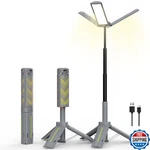 Bubra 40" Telescopic Camping Light With Stand, 8000mah Rechargeable Led Work Lig. Fixed Price $68.87.