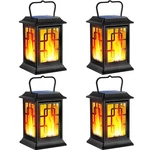 Solar Lanterns Outdoor Waterproof Hanging Garden Powered Flame.... Fixed Price $50.22.