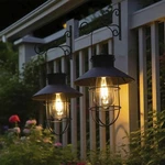 Yonxuleo 2 Pack Solar Lantern Hanging Waterproof Outdoor Metal Lamp Wit.... Fixed Price $66.75.