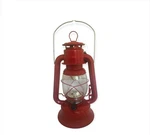 Red Hanging Lantern With Loop Hanger 28 Cm High Metal Glass Led Camping. Fixed Price $21.67.
