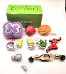 Lot Of 10 Jibbitz Shoe Charms For Crocs, Mixed Boy/girl Box. Fixed Price $16.67.