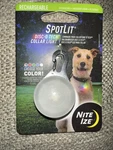 Spotlit Disc-o Tech Collar Light For Walks And More, Med Size. Fixed Price $15.00.