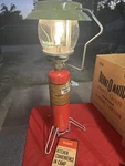 Vintage Bernzomatic Porta Light Single Mantle Propane Lantern W/ Pyrex Tx007. Fixed Price $88.68.