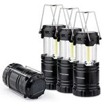 4 Pack Solar Usb Rechargeable 3 Aa Power Brightest Cob Camping Lantern, Water.... Fixed Price $47.97.
