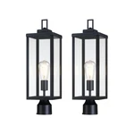 Gruenlich Outdoor Lamp Post Light Fixtures, Exterior Pole Lantern With Temper.... Fixed Price $121.40.