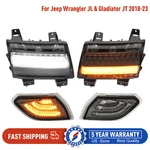 Led Turn Signals & Side Marker Lights For Jeep Wrangler Jl Gladiator Jt 18-23. Fixed Price $132.66.