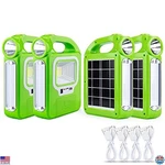 4 Pack Solar Lanterns, Rechargeable Led Lights For Camping & Emergency Use. Fixed Price $61.15.