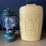 Coleman 2 Mantle 220h Lantern And Carrying Case Vintage Classic Camplight. Fixed Price $100.00.