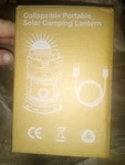 Lichamp Collapsible Portable Solar Camping Lantern, Usb Rechargeable Led Flashli. Fixed Price $10.99.