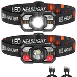 Staaricc Headlamp Rechargeable, Led With Red Light, 2pack-pro, Black. Fixed Price $17.50.