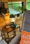 1973 Vtg Electric 220h Coleman Lantern Lamp 120v Farmhouse Hand Painted Globe. Fixed Price $145.00.