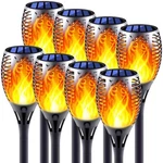 Solar Torch Lights With Flickering Flame, Fire Effect Garden Light, Auto On/o.... Fixed Price $64.50.