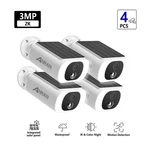 Anran 4-pack 3mp Solar Powered Security Cameras Wireless Outdoor 2k Video View. Fixed Price $79.96.
