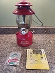 Coleman Red Lantern 200a 1964 W Glass Globe & One New Mantle Vintage Untested. Fixed Price $164.64.