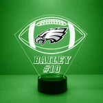 Philadelphia Eagles Light, Personalized Free, Football Led Sports Fan Lamp. Fixed Price $39.99.