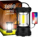 Camping Lantern, 3000lm Led Rechargeable Battery Operated 5 Light Modes. Fixed Price $65.67.