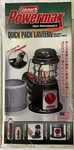 Coleman Powermax Quick Pack Lantern 9960-750j Handheld Cordless Gas Steel Green. Fixed Price $73.50.