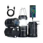Solar Camping Lantern 4-pack - Rechargeable Led Lights, Magnetic Ba... Fast Ship. Fixed Price $61.53.