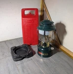 Vintage 1985 Coleman Model 290 Clx Adjustable 2-mantle Lantern + Red Case. Fixed Price $81.00.