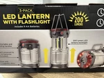 Member's Mark Led Lantern With Flashlight 3-pack. Fixed Price $27.93.