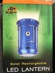 Kts Solar Rechargeable Led Lantern & Flashlight 110v Camping Survival Gear Blue. Fixed Price $16.99.