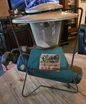 Vintage Turner Propane Camping Lantern Teal Blue. Fixed Price $55.00.