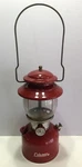 Coleman Model 200a 63 Red Pyrex Glass Globe With Custom Wood Box. Fixed Price $95.00.