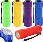 Kunhe 5 Pack Plastic Small Mini Led Flashlight Cob Flashlights For Kids 100 Lume. Fixed Price $14.70.
