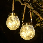 Roshwey Solar Lantern, 2 Pack Outdoor Lanterns With 30 Led Waterproof Garden Dec. Fixed Price $46.99.