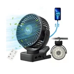 Portable Fan With Remote Control & Timer Led Lights, 60hrs 12000mah Usb Rec.... Fixed Price $39.80.