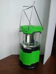 Promier 450 Lumen 3 Cob Led Camping Lantern Battery Operated Green Pull Up Vgc. Fixed Price $12.00.